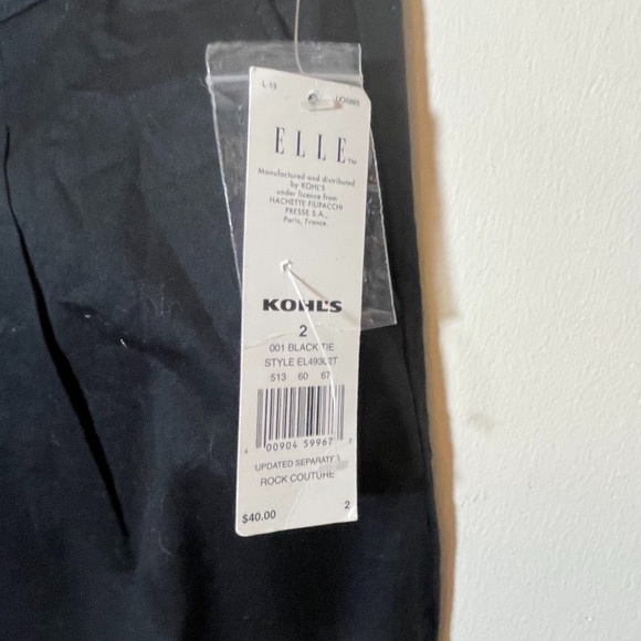 🌺4/$30 NWT Elle Capri Black Pants - Picture 3 of 5